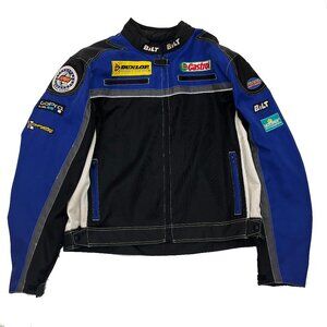 Bilt Dunlop Castrol GoPro Motorcycle Armor Racing Jacket Mens 4X 4XL